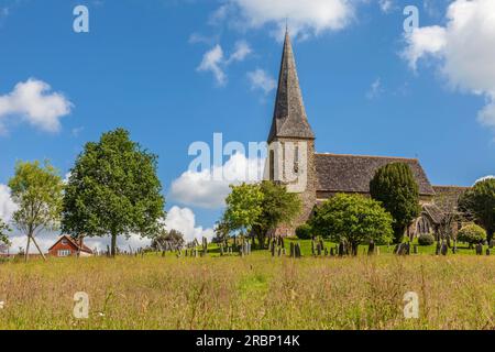 Village Church of St Peter ad Vincula on Wisborough Green, West Sussex, England Stock Photo