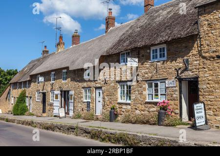 Rodden Row village street in Abbotsbury, Dorset, England Stock Photo