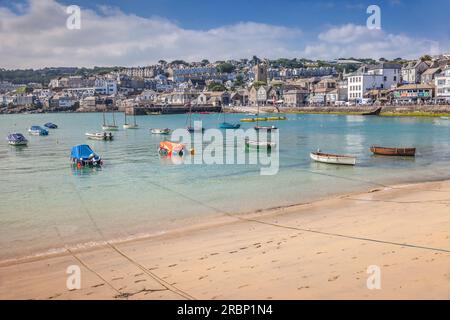 St Ives Harbour, Cornwall, England Stock Photo