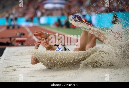 Kassel, Deutschland. 09th July, 2023. HOMEIER Merle (LG Gottingen) action, women's long jump final, on 09.07.2023 German Athletics Championships 2023, from 08.07. - 09.07.2023 in Kassel/ Germany. Credit: dpa/Alamy Live News Stock Photo