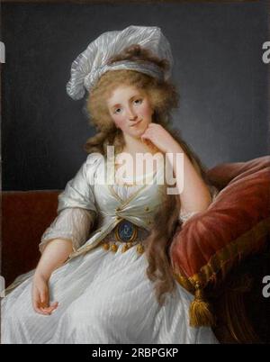 Louise Marie Adélaïde de Bourbon-Penthièvre 1787 by Louise Elisabeth Vigee Le Brun Stock Photo