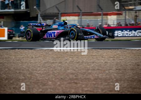 Silverstone, United Kingdom, July 09, Pierre Gasly, from France competes for Alpine . Race day, round 11 of the 2023 Formula 1 championship. Credit: Michael Potts/Alamy Live News Stock Photo