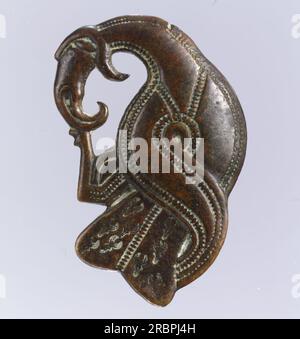 Brooch in Form of a Bird of Prey by Viking art Stock Photo