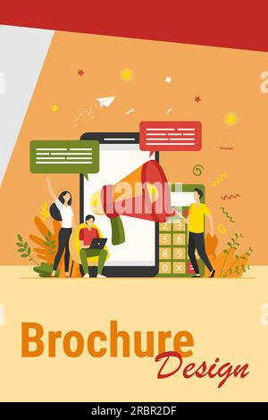 Bloggers advertising referrals Stock Vector