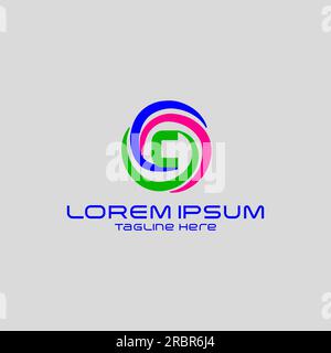 Process Planner Center Letter C logo design vector Stock Vector