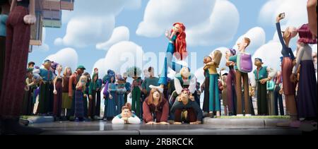 Chelsea Van Der Zee (Annie Murphy, center) in DreamWorks Animation’s ...