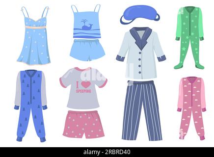 Adult pyjama set isolated Cut Out Stock Images & Pictures - Alamy