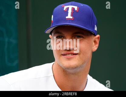 American League's Marcus Semien, of the Texas Rangers, during the MLB  All-Star baseball game against the National League in Seattle, Tuesday,  July 11, 2023. (AP Photo/Lindsey Wasson Stock Photo - Alamy