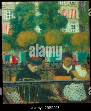 'The Tuileries Gardens' by Edouard Vuillard is a painting depicting the