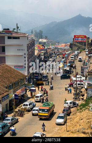 City view, Kodaikanal popularly known as Kodai is situated in Palani hills at 2133 meter above sea level, a hill resort in Tamil Nadu, South India Stock Photo