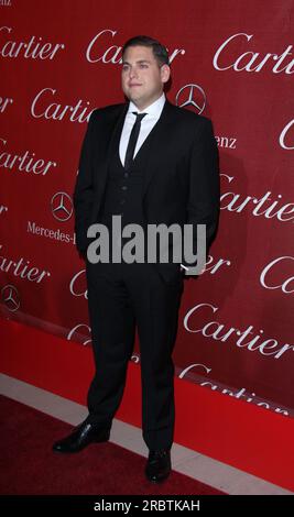 PALM SPRINGS, CA - JANUARY 07: Jonah Hill attends the 2012 Palm Springs Film Festival Awards Gala at Palm Springs Convention Center on January 7, 2012 in Palm Springs, California.  People:  Jonah Hill Stock Photo