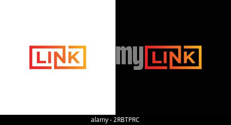 Modern and professional link logo design 2 Stock Vector