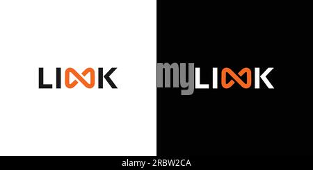 Modern and professional link logo design Stock Vector