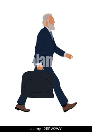 Man walking side view vector illustration isolated Stock Vector Image ...