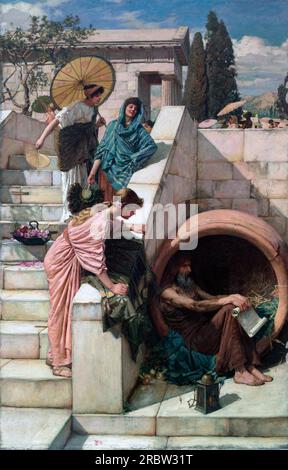 Diogenes 1882 by John William Waterhouse Stock Photo