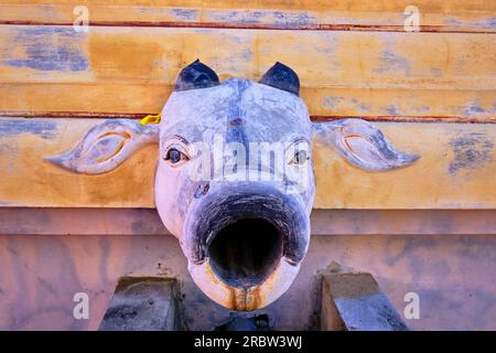 Mauritius, Port-Louis district, Port-Louis, the Kannanur Mariamman Kovil Hindu temple Stock Photo