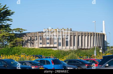 Southern Water pumping station building in Littlehampton, West Sussex, England, UK. Stock Photo