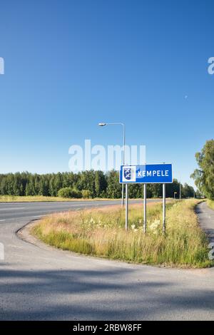 Road into Kempele, Finland Stock Photo