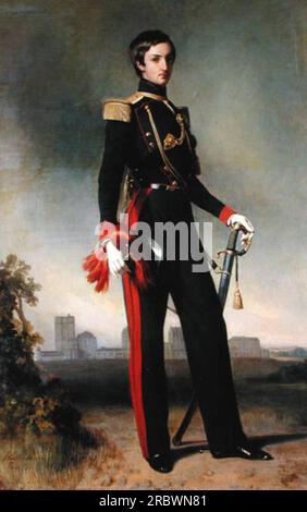 Antoine-Marie-Philippe-Louis d'Orleans Duc de Montpensier 1844 by Franz Xaver Winterhalter Stock Photo