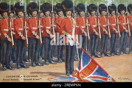 Coldstream Guards on Parade by William Barnes Wollen Stock Photo