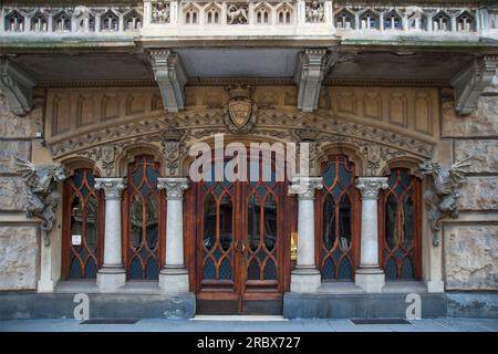 Palazzo della Vittoria or Casa dei Draghi palace, Liberty Palace, Corso Francia, historic city center, Turin, Piedmont, Italy, Europe Stock Photo