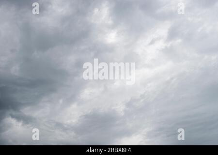 Grey cloudy sky background Stock Photo