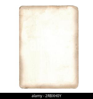 Old vintage paper texture isolated on white background Stock Photo