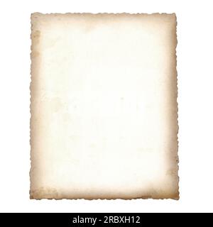 Old vintage paper texture isolated on white background Stock Photo