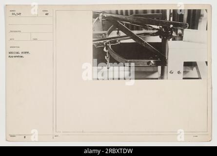Vintage medical instruments from the First World War, isolated on a ...