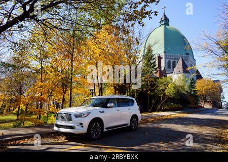 The Full-size luxury SUV Infiniti QX80 Stock Photo