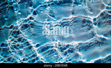 The windshield of a car with a light blue tint, in drops of rain (animation photo). Stock Photo