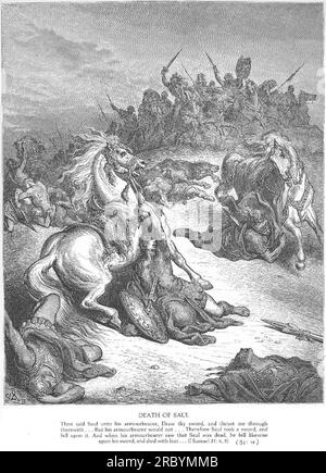 The Death of Saul by Gustave Dore Stock Photo