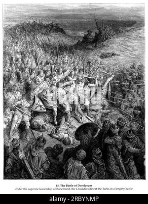 The Battle of Dorylaeum by Gustave Dore Stock Photo