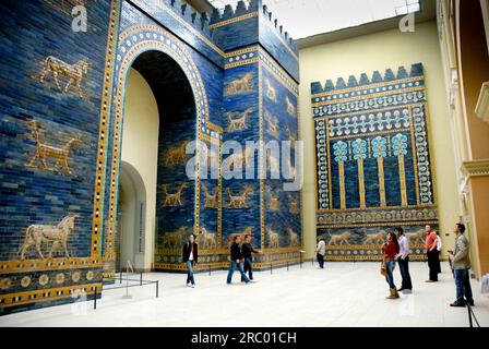 Ishtar Gate, Pergamon Museum, Berlin, Germany. Stock Photo