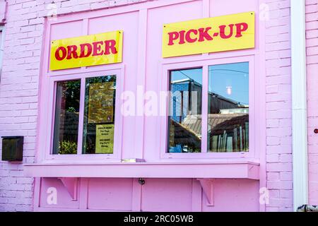 Atlanta Georgia,Mary Mac's Tea Room restaurant,generic order pick-up window,restaurants,dine dining eating out,casual cafe bistro food,business Stock Photo