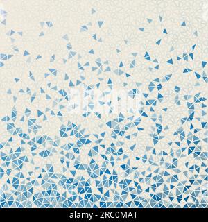 Abstract geometric background. Amazing scattered low poly triangles with colored gradient. Beautiful vector illustration. Stock Vector