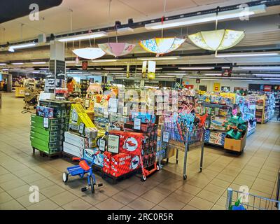 super market in nuuk,greenland,nuuk,nuuk town,nuuk city,nuk,shelf,food,inuit,denmark coclony,food shelf,market,nomadic Stock Photo