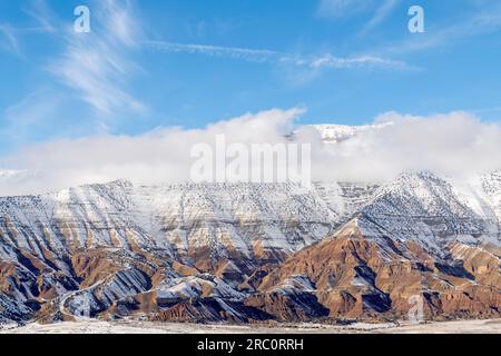 Allen Point, Roan Plateau, Winter, Colorado, USA, by Dominique Braud/Dembinsky Photo Assoc Stock Photo