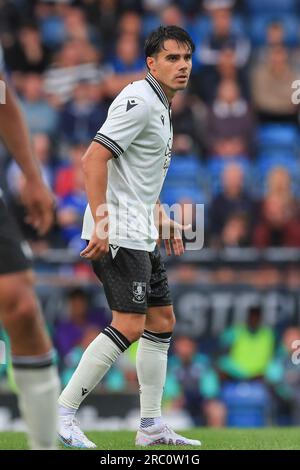 Chesterfield, UK. 11th July, 2023. Sheffield Wednesday defender Reece James (33) during the Chesterfield vs Sheffield Wednesday Drew Talbot Testimonial match at SMH Group Stadium, Chesterfield, United Kingdom on 11 July 2023 Credit: Every Second Media/Alamy Live News Stock Photo