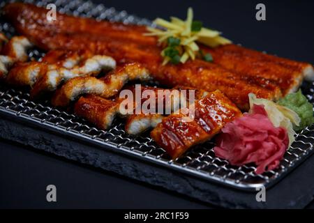 korean traditional food, grilled eel Stock Photo