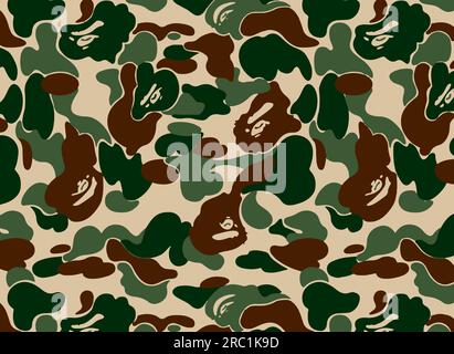 Forest Bape Camo Stock Vector