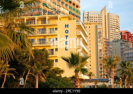 Hotel Brisa, Benidorm, Costa Blanca, Spain Stock Photo