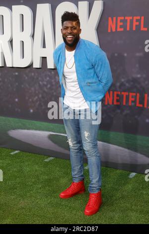 11 July 2023 Hollywood, California - Emmanuel Acho. Los Angeles Premiere Of Netflix's ''Quarterback'' held at the TUDUM Theater in Hollywood (Credit Image: © Fs/AdMedia via ZUMA Press Wire) EDITORIAL USAGE ONLY! Not for Commercial USAGE! Stock Photo