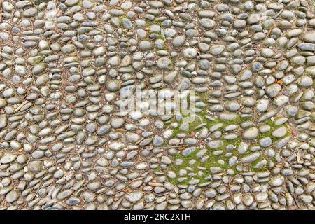 Rocky rural road with small stones, texture concept Stock Photo