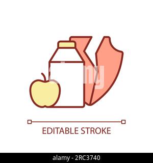 Impact on food security icon heatflation concept Stock Vector