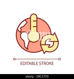 Icon representing growing season changes Stock Vector