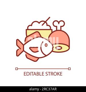 Resilient food system icon heatflation concept Stock Vector