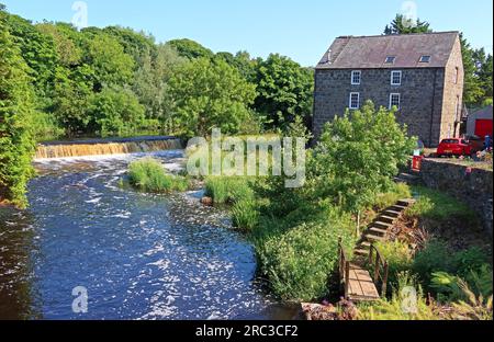 River Bush Bridge Street at Bushmills, Co Antrim Stock Photo