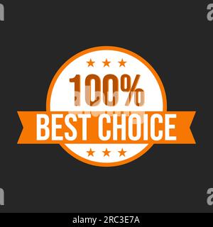 Best choice excellence products review badge icon label design vector Stock Vector