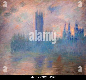 Houses of Parliament, Westminster 1901 by Claude Monet Stock Photo